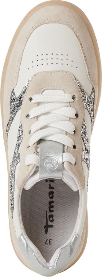 Tamaris Sneakers laag nude lichtbeige zilver - Foto 3