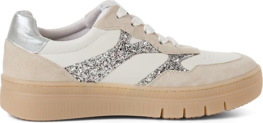 Tamaris Sneakers laag nude lichtbeige zilver - Foto 4