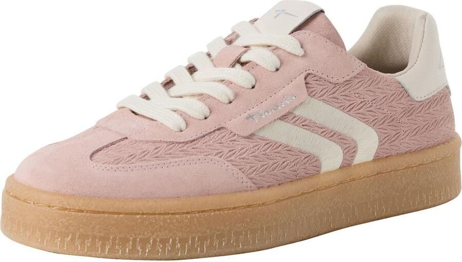 Tamaris Plateausneakers vrijetijdsschoen halfschoen veterschoen met gepolsterde schacht - Foto 4