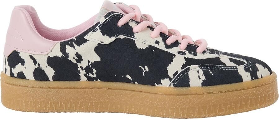Tamaris Sneakers laag rosa zwart wit