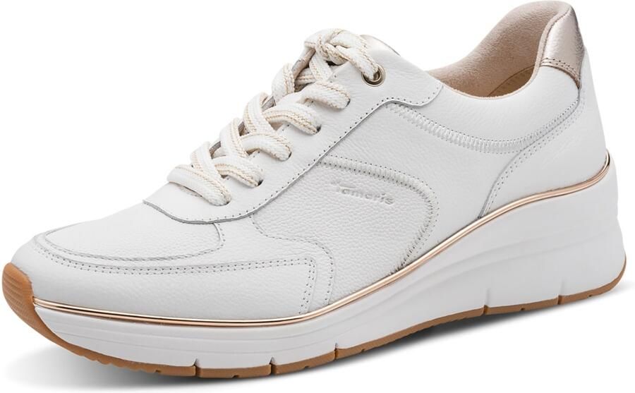 Tamaris 1-23764-43-1A9 White Rose Gold Stijlvolle Sneaker