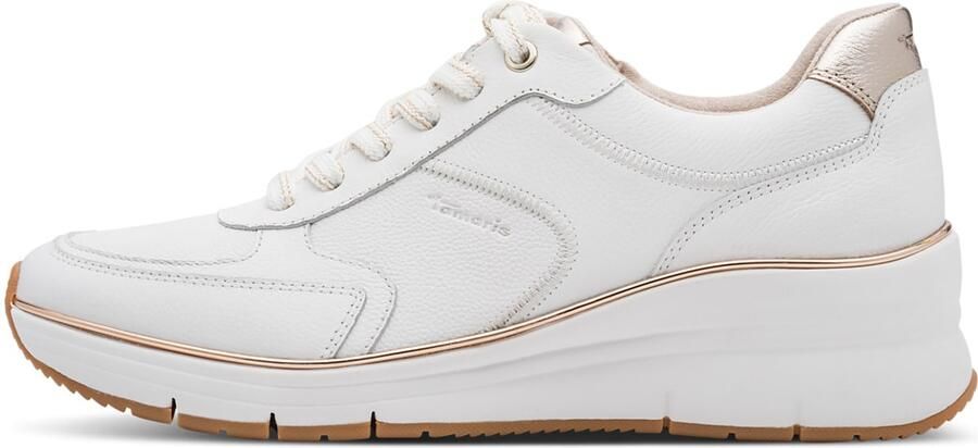 Tamaris 1-23764-43-1A9 White Rose Gold Stijlvolle Sneaker - Foto 3