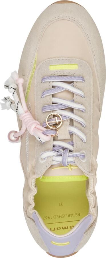 Tamaris Sneakers laag taupe donkerbeige lichtlila wit - Foto 5