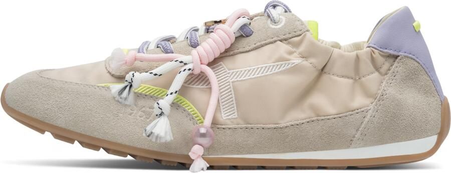 Tamaris Sneakers laag taupe donkerbeige lichtlila wit - Foto 6