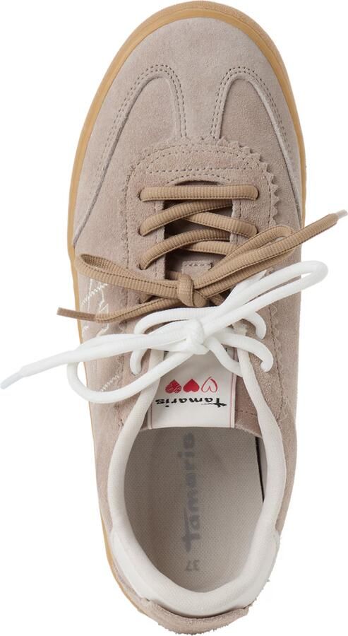 Tamaris Damessneaker 1-23609-46 341 Low Top Dames Taupe - Foto 3