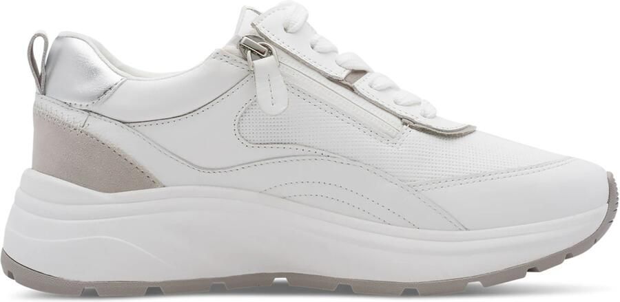 Tamaris Sneakers laag taupe zilver wit - Foto 4