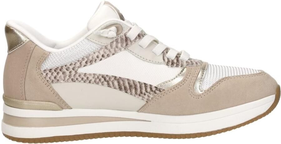 Tamaris Sneakers laag donkerbeige beige gemêleerd brons wit - Foto 10