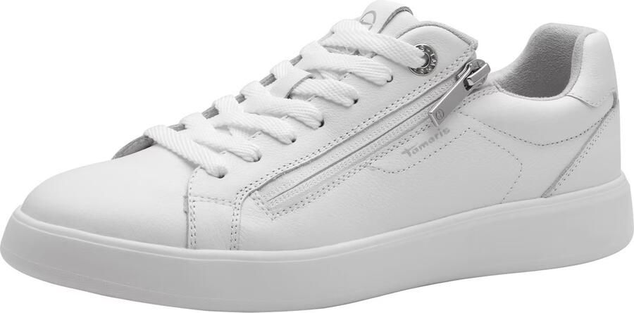 Tamaris Plateausneakers vrije tijd schoen lage schoen veterschoen met sierstiksels - Foto 4