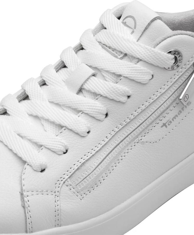 Tamaris Plateausneakers vrije tijd schoen lage schoen veterschoen met sierstiksels - Foto 5