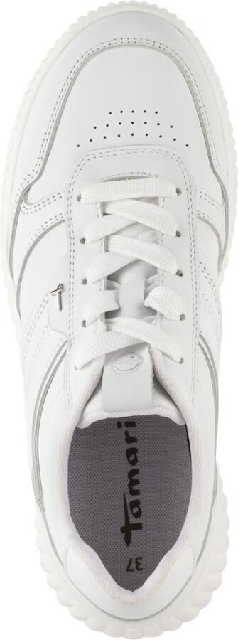 Tamaris dames sneaker 1-23701-46 117 lage damesschoen leer wit - Foto 6