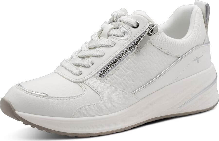 Tamaris Sneakers laag zilvergrijs wit - Foto 11