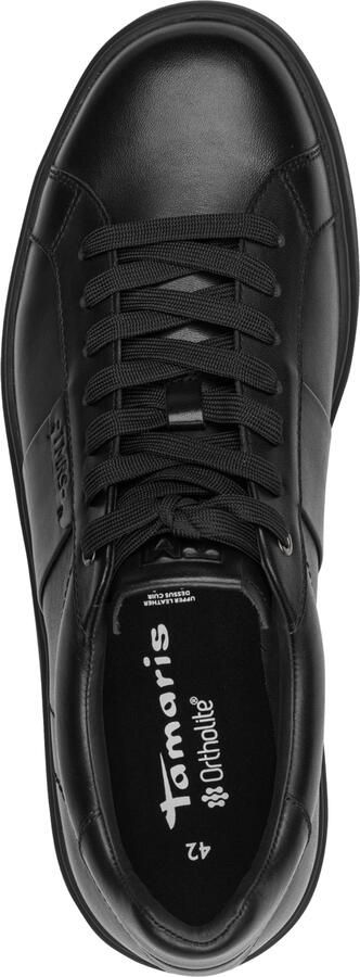 Tamaris heren leren sneaker 1-13625-47-003 lage schoen zwart - Foto 3