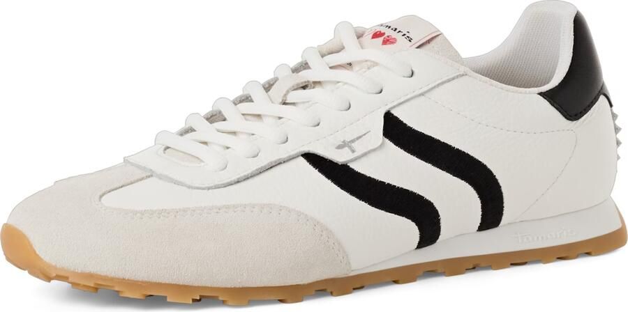 Tamaris dames sneaker 1-23614-46 125 dames lage schoenen leer wit zwart - Foto 7