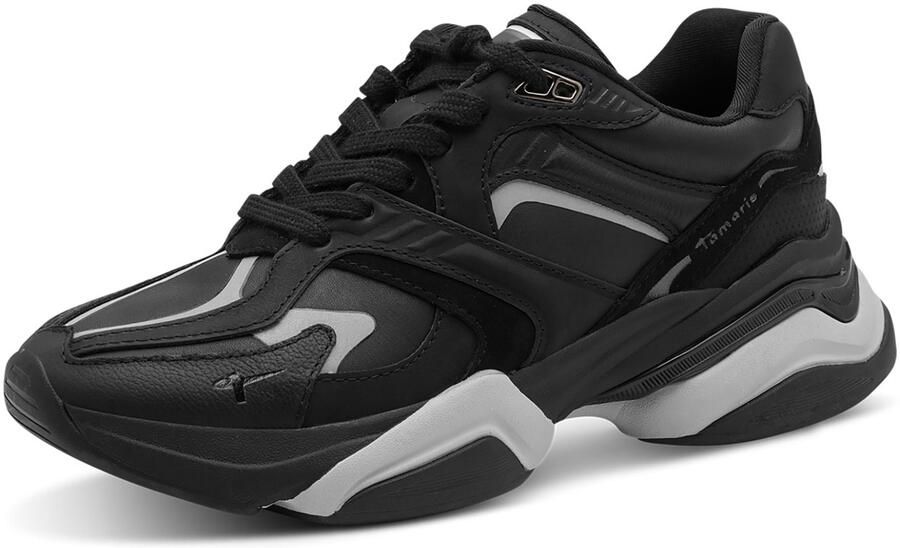 Tamaris Sneakers laag zwart wit