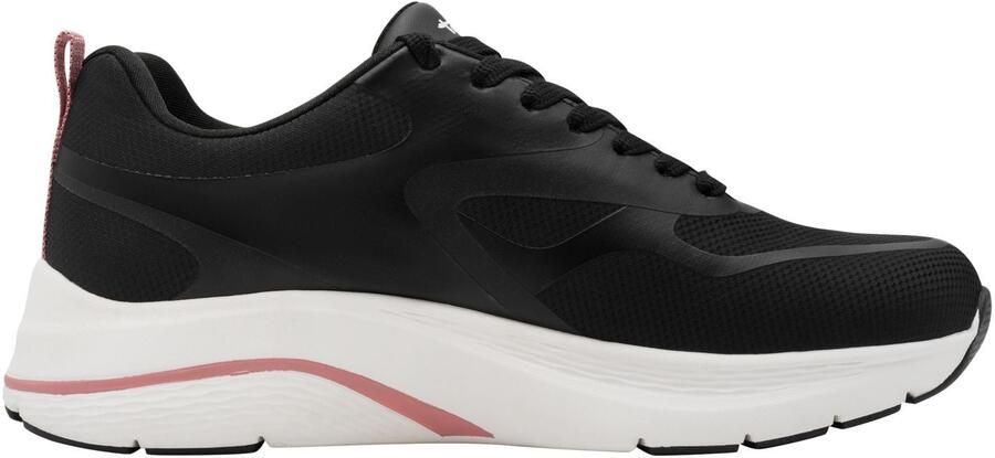 Tamaris Sneakers met sleehak Plateau veterschoen lage schoen vrijetijdsschoen in vegan afwerking
