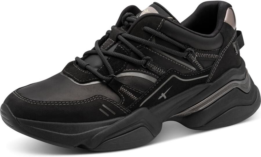 Tamaris Sneakers laag zwart zilver