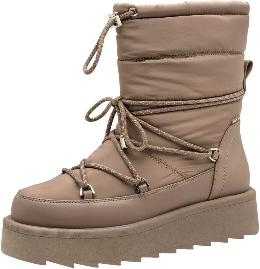 Tamaris dames winter enkellaarsjes 1-26846-45 341 Warm voering Taupe - Foto 2