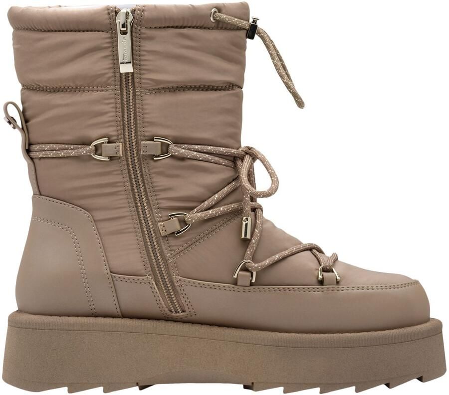 Tamaris dames winter enkellaarsjes 1-26846-45 341 Warm voering Taupe - Foto 3