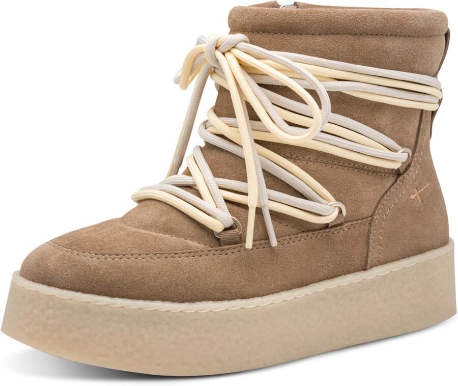 Tamaris dames enkellaarsjes gevoerd beige 1-26803 - Foto 3