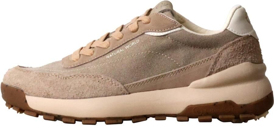 Tamaris Sportieve veterschoen 'Estellencs-Sneaker aus Leder' beige - Foto 2
