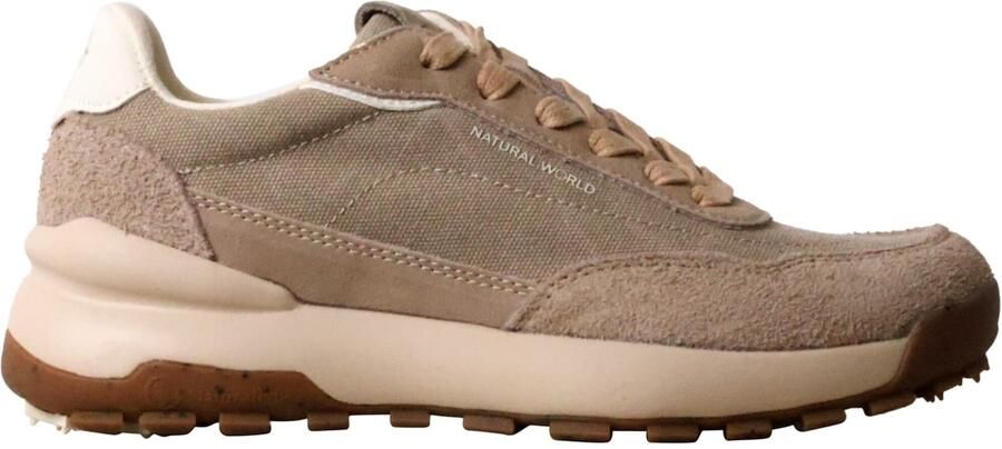 Tamaris Sportieve veterschoen 'Estellencs-Sneaker aus Leder' beige - Foto 5