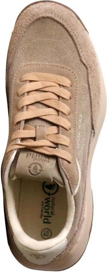 Tamaris Sportieve veterschoen 'Estellencs-Sneaker aus Leder' beige - Foto 7