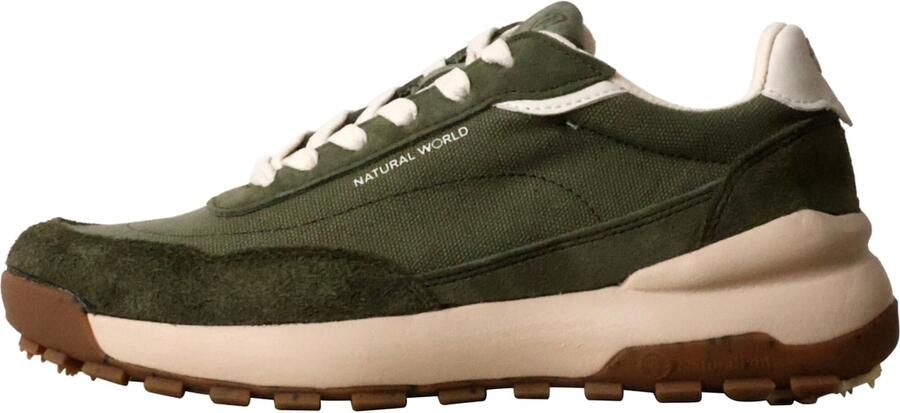 Tamaris Sportieve veterschoen 'Estellencs-Sneaker aus Leder' groen