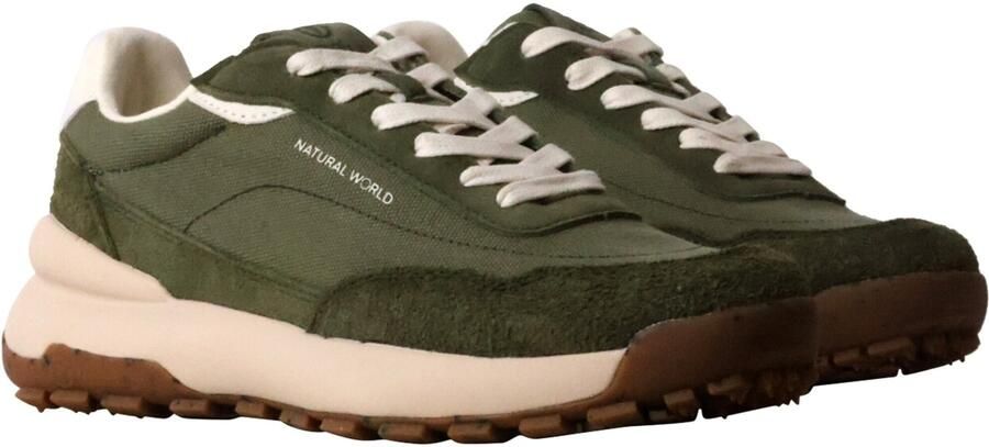Tamaris Sportieve veterschoen 'Estellencs-Sneaker aus Leder' groen - Foto 4