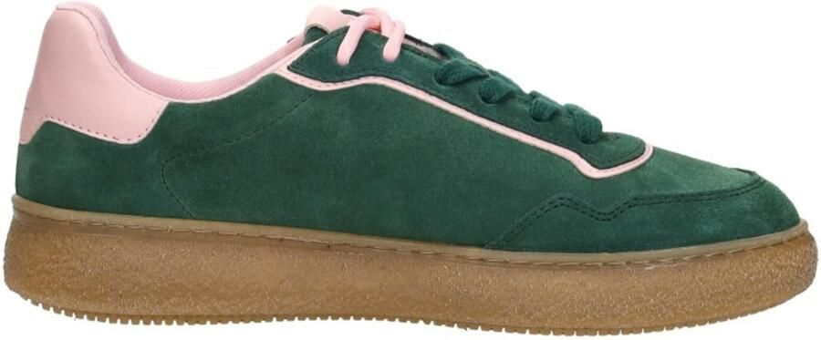 Tamaris Plateausneakers vrijetijdsschoen lage schoen veterschoen met contrast bies