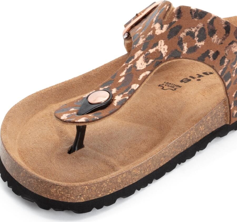 Tamaris dames string muiltjes 1-27522-42-390 schoenen M2752242 Bruin Luipaard - Foto 5