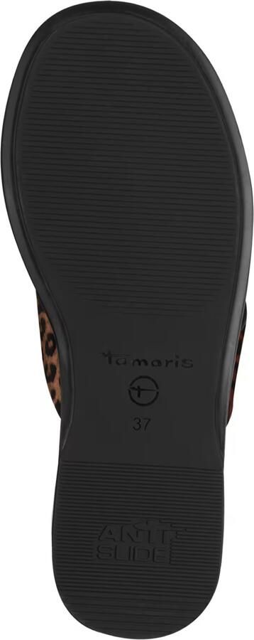 Tamaris Teenslipper bruin brokaat zwart - Foto 2