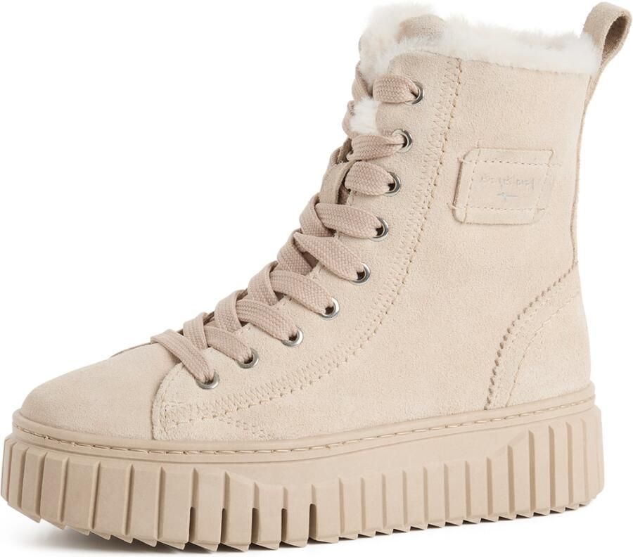 Tamaris Veterlaarsjes beige cappuccino
