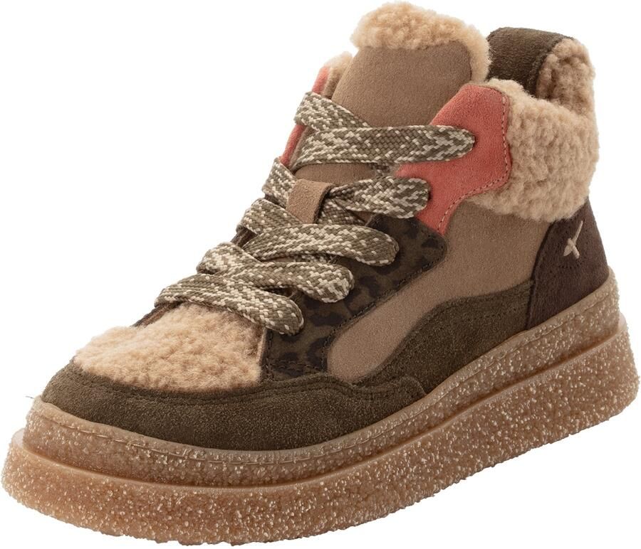 Tamaris Veterlaarsjes beige groen oranje