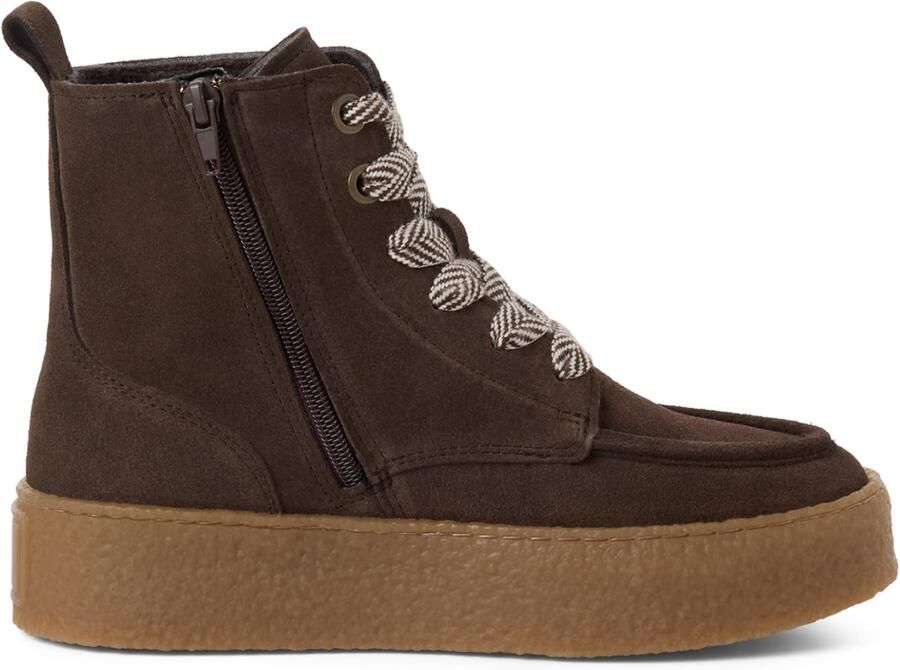 Tamaris damesleren enkellaarsjes 1-25200-47-304 Lace Boot bruin