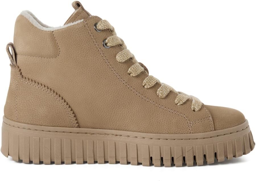 Tamaris damesleren enkellaarsjes 1-25201-47-400 Lace Boot beige - Foto 4