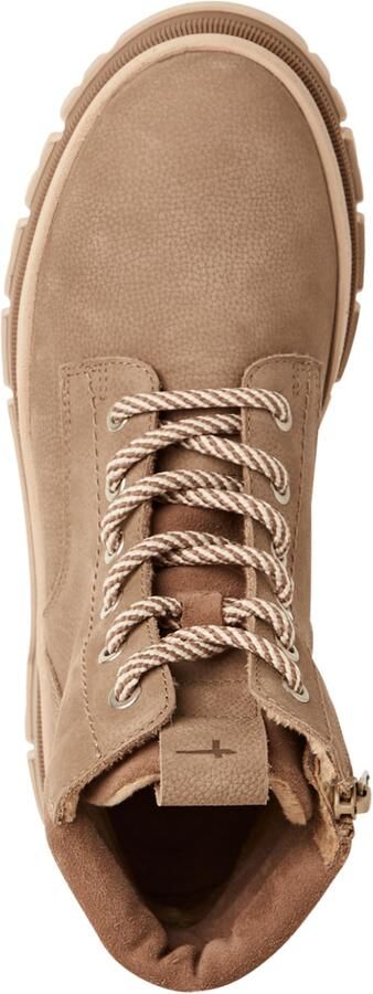 Tamaris dames lace-up leren enkellaars 1-25200-45-341 Laarzen Taupe - Foto 2