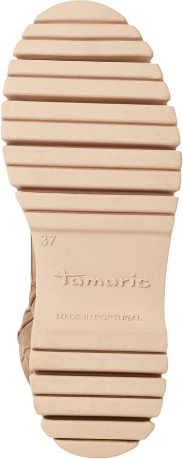 Tamaris dames lace-up leren enkellaars 1-25200-45-341 Laarzen Taupe - Foto 4