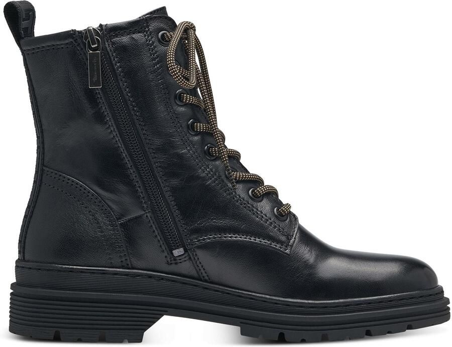 Tamaris Hoge veterschoenen blokhak veterlaarsje in trendy used look