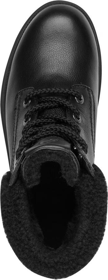 Tamaris Winterlaarzen blokhak veterboots veterenkellaars met gepreegd logo - Foto 4