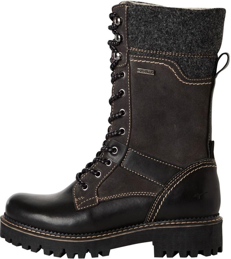 Tamaris dames leren enkellaars 1-26250-45 098 Laarzen M2625045 Zwart - Foto 6
