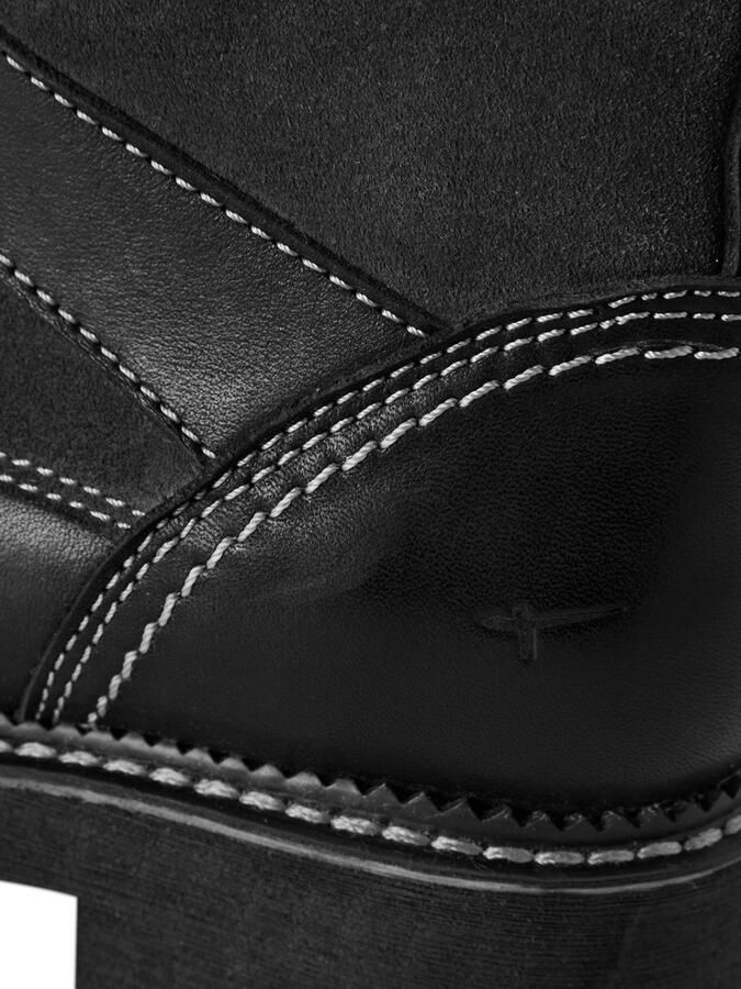 Tamaris dames leren enkellaars 1-26250-45 098 Laarzen M2625045 Zwart - Foto 5