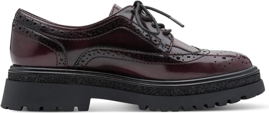 Tamaris damesschoen 1-23619-45-537 Brogue-schoen met veters voor dames rood