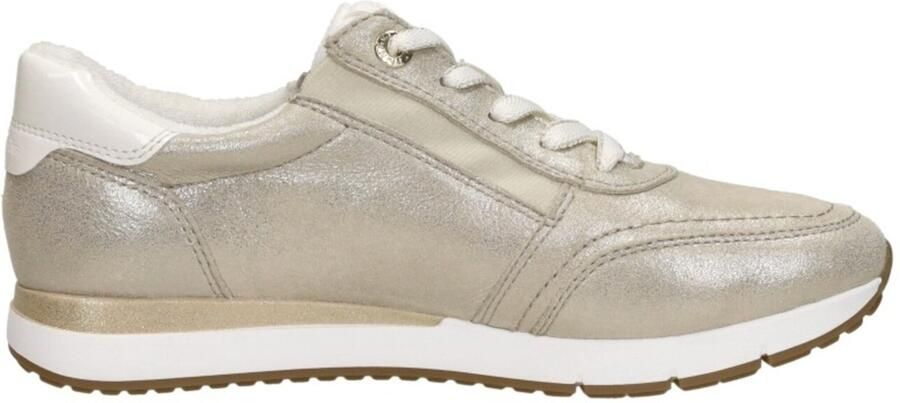 Tamaris Comfort leren dames sneakers beige Uitneembare zool - Foto 7