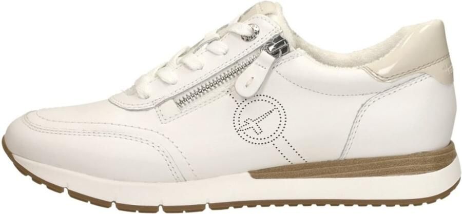 Tamaris COMFORT 8-83702-42 108 White Nappa-sneakers -veterschoen