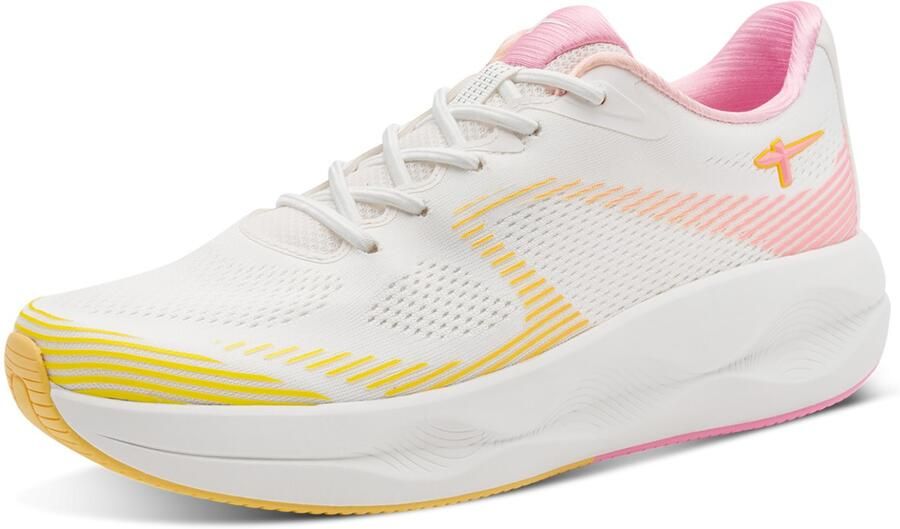 Tamaris Dames Sneaker Lage Sneakers Platform 1-23781-45-1B7 Wit Comb - Foto 3
