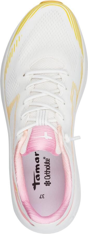 Tamaris Dames Sneaker Lage Sneakers Platform 1-23781-45-1B7 Wit Comb - Foto 4