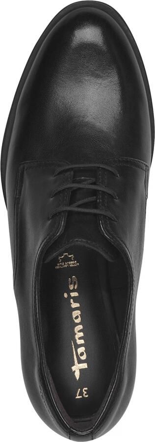 Tamaris dames leren halfschoen 1-23201-44 001 Dames veterlaars Lace Up zwart - Foto 8