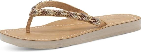 TAMARIS Flip Flops metallic 36