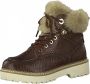 Tamaris Bruine Enkellaars Vrouwelijke Stijl Brown Dames - Thumbnail 2