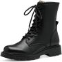 Tamaris Zwarte veterboot met dierenprint voor dames Zwart Dames - Thumbnail 3